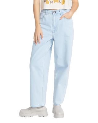 VOLCOM Women Hose Weellow Denim light blue - Größe: 24