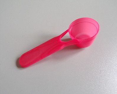 Mini Pulver Messlöffel 9,6ml Dosierlöffel Mini Schaufel Löffel Rot Kunststoff