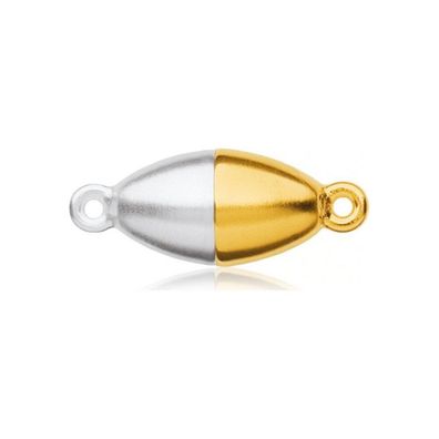 Luna-Pearls - HS1115 - Magnetschließe Olive - 925 Silber teilvergoldet