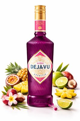 Aperitif Déjà-Vu Aloha Aperitif 0,7L – 15% Vol. mit Hibiskus, Limette & Guave