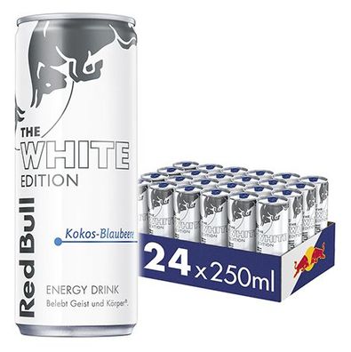 Red Bull White Edition Kokos & Heidelbeere – 24×250 ml Tray – Energy Drink mit