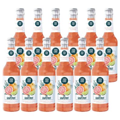Soda Libre The Grapefruit – 12er-Set Pink Grapefruit & Limette – 12 x 0,33l Erf
