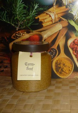 Curry Senf 270ml Thüringen rustikaler Tontopf