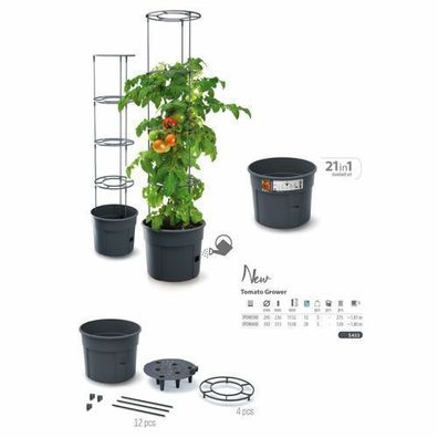 Topf für Tomatenpflanze Pflanzkübel Tomate 24L und 28L Garten Terrasse Pflanzen