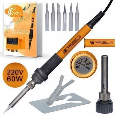 Rosfix Set Lötkolben OP60W – 60W Präzision mit 6 Spitzen | 200–450°C