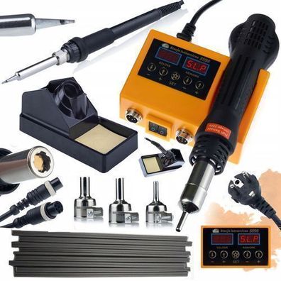 Rosfix Lötstation 2in1 OH660 – 660W Hot-Air + 900M | Set mit PP-Schweißdraht