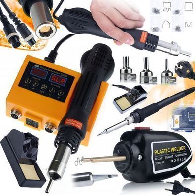 Rosfix Set Lötstation 2in1 660W + Kunststoffschweißer 100W | 400 Klammern