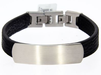 Amor ID-Band unisex Leder schwarz