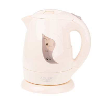 Adler AD 08 Wasserkocher 850 W - 1 L, 360° drehbar, Beige