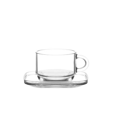 LAV Cozy Kaffeegläser mit Untertassen - 12 teiliges Set, 270 ml