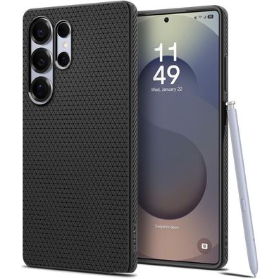 Spigen Liquid Air Hülle Kompatibel mit Samsung Galaxy S25 Ultra Schwarz