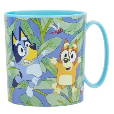 Bluey Becher Mikrowellengeeigneter Kunststoffbecher 390?ml – Motivbecher für Kinder