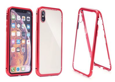 Magnet Slim Metall Case Schutz Tasche Handyhülle iPhone Samsung Huawei