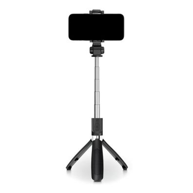 TechProtect L01S Bluetooth Selfie-Stick mit Stativ 70 cm Schwarz