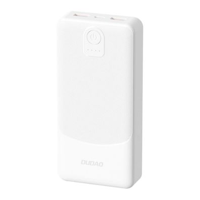 Dudao K10Pro Powerbank 20000 mAh, 2x USB-A, 10 W, Weiß