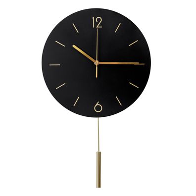 Platinet runde Wanduhr Dämmerung mit geräuschlosem Uhrwerk Quarzmechanismus