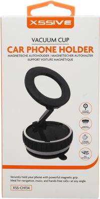 Xssive Magnetische Autohalterung – MagSafe Car Mount mit Vakuumsauger, 360° drehba