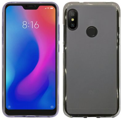 Xiaomi Mi A2 Lite Silikon Handyhülle Smoke Schutzhülle Case Cover Hülle Backcover