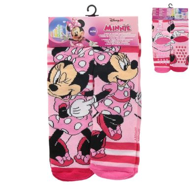 Disney Minnie Mouse 2er Pack Kinder Socken rutschfeste Kuschelsocken
