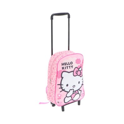 Hello Kitty Trolley-Rucksack für Kinder – 2-in-1 Rucksack mit Rollen (31x24x10 cm)
