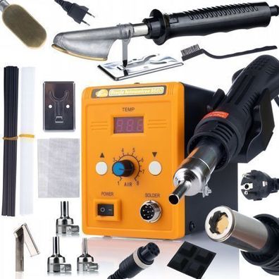 Rosfix Set Heißluft-Lötstation 858D – 700W | mit Kunststoff-Schweißzubehör