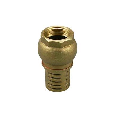Messing-Fußventil für Pumpen, Ventilkappe mit Gummidichtung, 3/4-1 1/2 Zoll