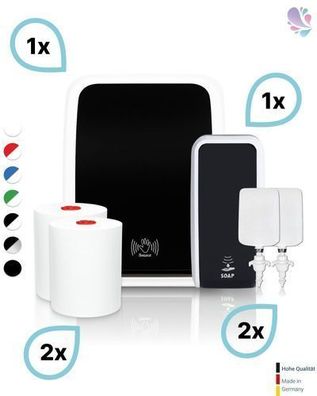 Komplett-set Waschraum SENSOR: Handtuchrollenspender SENSOR + 2 TAD Handtuchrollen