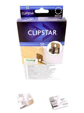 Corpet Clipstar System für Leisten 50 Stk Leistenclips Befestigung