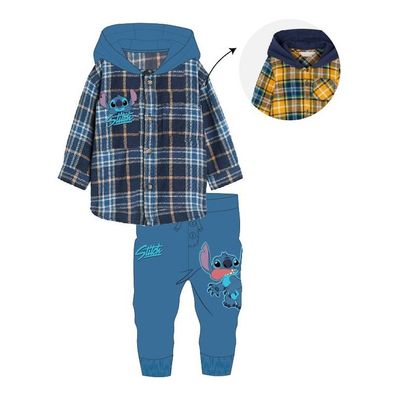 Stitch Bekleidungs-Set für Jungen | Langarm-Shirt & Hose | Gr. 62–92