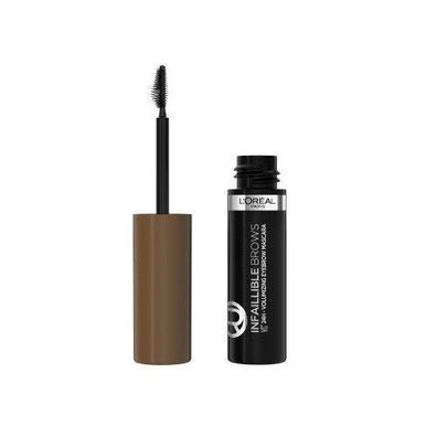 L'Oréal Paris Augenbrauen-Mascara 3.0 Brunette, 4,9 ml - Voluminöse & Langanhalt