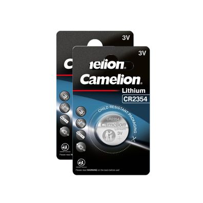2x Camelion CR 2354 3V Lithium Batterie 2354 Knopfzelle 190mAh CR2354 NEU