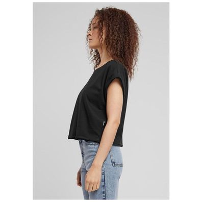 Urban Classics Damen T-Shirt Ladies Organic Open Edge Tee TB6114