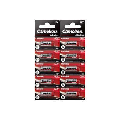 2x 5er Blister Camelion A27 12V Batterie Knopfzelle V27A LR27 MN27 Alkaline
