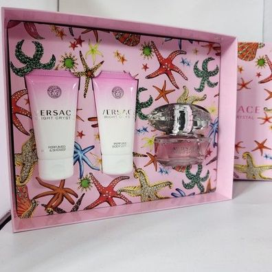 Versace Bright Crystal Eau de Toilette 50 ml Duschgel 50 ml + Bodylotion 50 ml