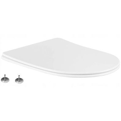 Mexen Sitz mit Absenk-Automatik schlank, duroplast, Weiß - 39040100