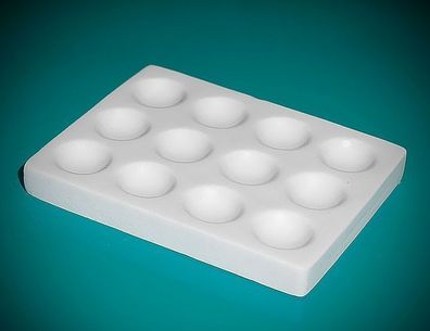 Porzellanteller -12 Kavitäten Typ JIPO 115x88mm