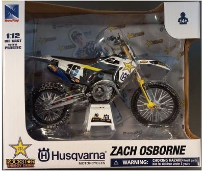 NewRay Miniatur Modell Minimotor Husqvarna Fc450 Rockstar Zach Osborne 16 1:12