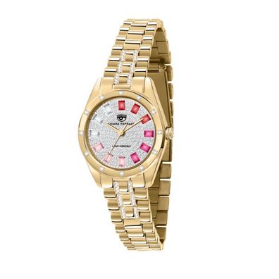 CHIARA Ferragni – Frau – R1953100515 – Uhr mit Pavé aus weißen Zirkonen und rosa Zirk