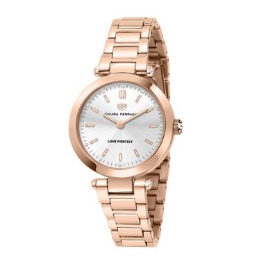 CHIARA Ferragni – Frau – R1953103505 – Damenuhr aus Roségold mit silbernem Zifferblat