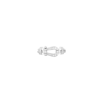 Fred – 0B0077 – Schnalle AUS Weissgold UND Diamant-pavé Mittelmodell