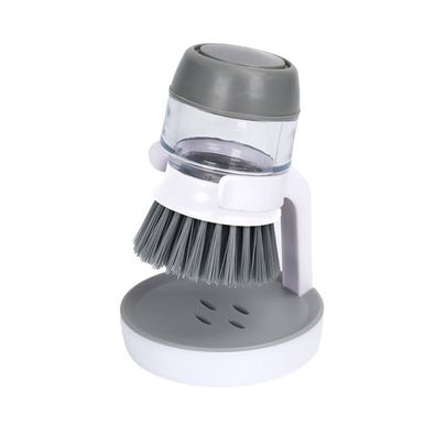 Mehrzweck-Reinigungsbürste mit Seifenspender & Tropfschale - 50 ml