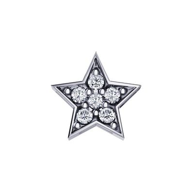 Frau Oro – DCHF6573 – Einzelner KOMET AUS Weissgold UND Diamanten