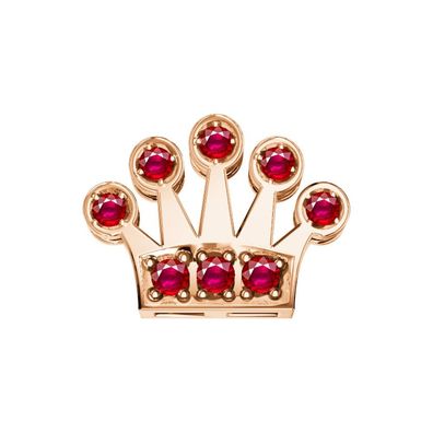 Frau Oro – DCHR6560 – Einzelkrone Element Rosegold UND RUBINE