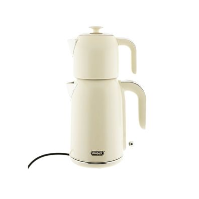 Mulex Tee Express Teekocher 2200W - 2-in-1 Wasserkocher mit Teekanne 1,7L + 1 L,