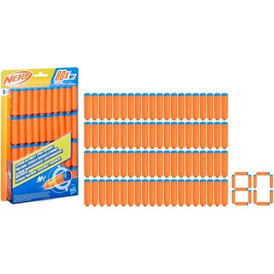 Nerf Schaumstoff Darts 80 Stück Nachfüllset kompatibel mit N Serie Blaster Spielzeug