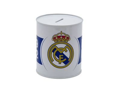 Real Madrid Spardose 15 × 10 × 10 cm Geldbox aus Metall für Kinder und Fans