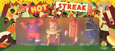 Hot Streak Strohmann Games Familienspiel Brettspiel Partyspiel Rennspiel Sport