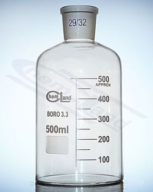 Flasche mit BORO 3.3 00500 WS 45/40 SiO2>80,5