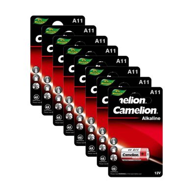8x Camelion Batterie 6 Volt A11 LR11A 6V 38mAh ø10,3x16,0mm MN11 11A LR11A