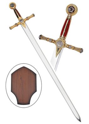 Freimaurer Schwert inklusive Holzdisplay